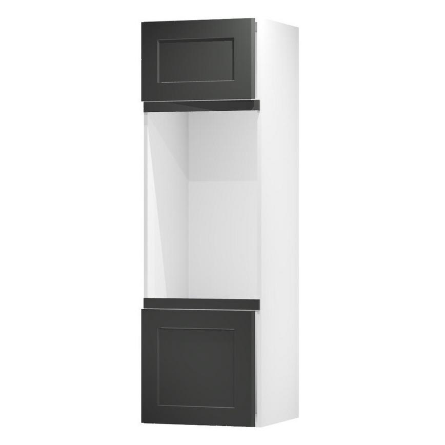 Chelford Charcoal 600 Appliance Tower Fascia Door Open