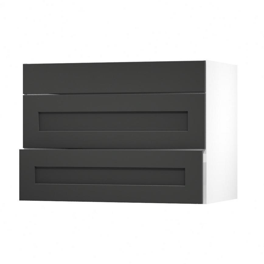 Chelford Charcoal 1000 Fridge Freezer Wall Door Open