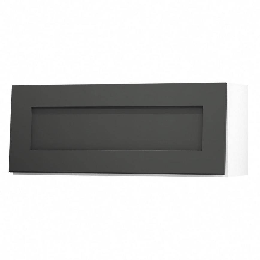 Chelford Charcoal 900 Half Height Door Open