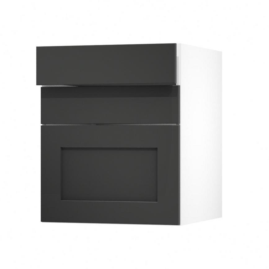Chelford Charcoal 600 Drawer Door Open