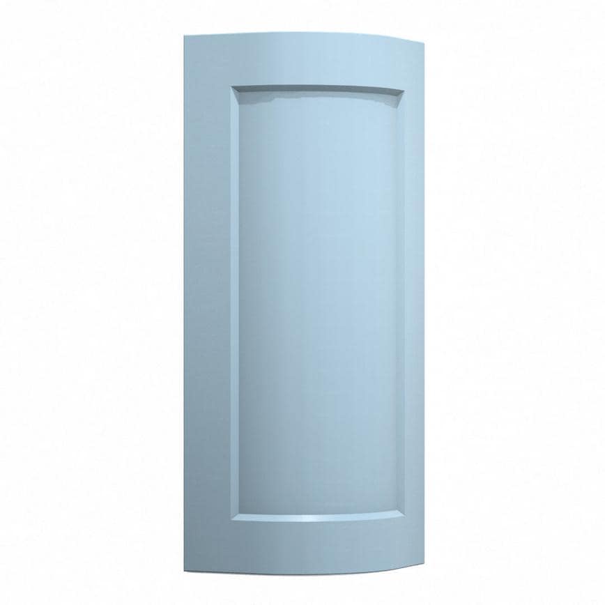 Chelford Dusk Blue Tall Curved Door Open