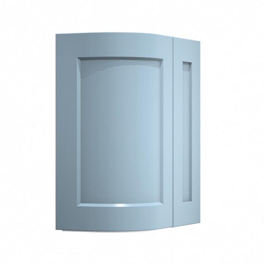 Chelford Dusk Blue Curved Base Wall Door Open