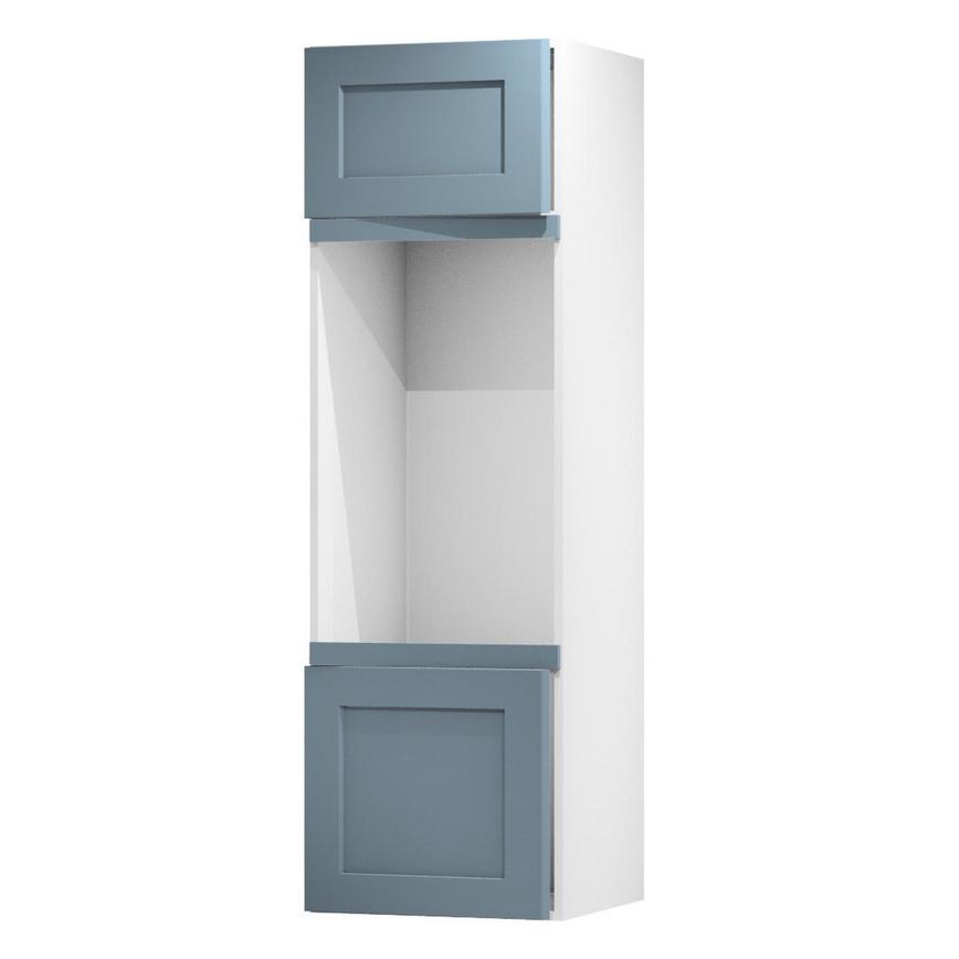 Chelford Dusk Blue 600 Appliance Tower Fascia Door Open