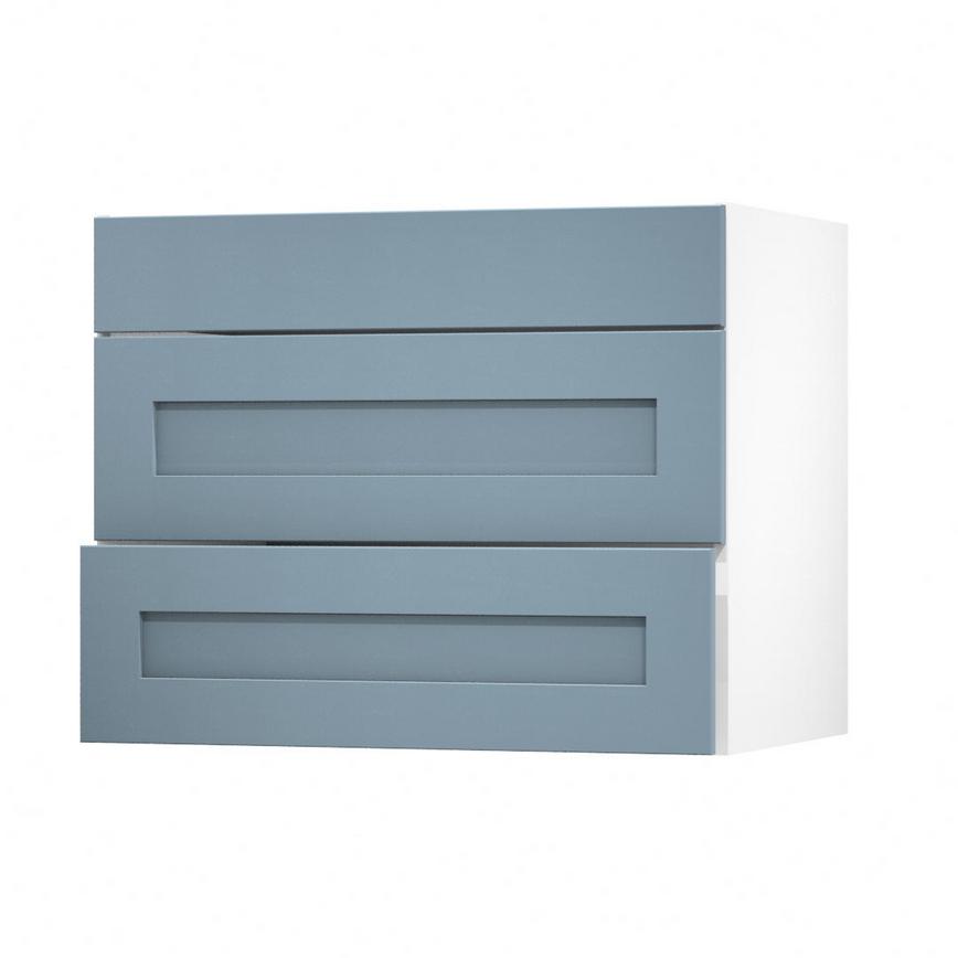 Chelford Dusk Blue 900 Pan Drawer Door Open