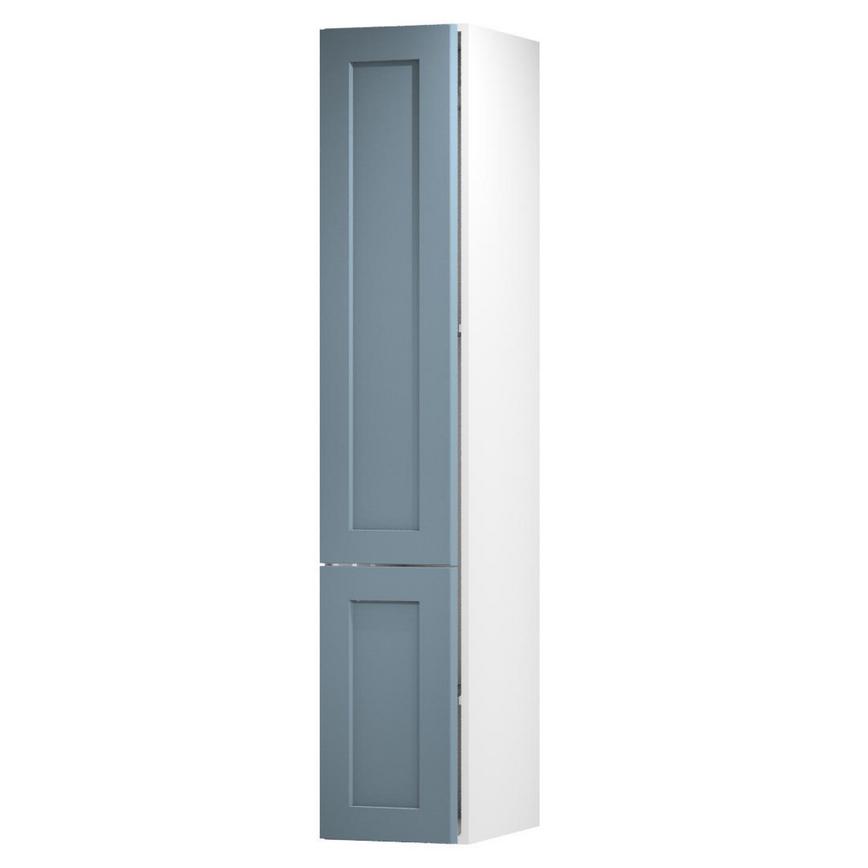 Chelford Dusk Blue 400 Tall Larder Door Open