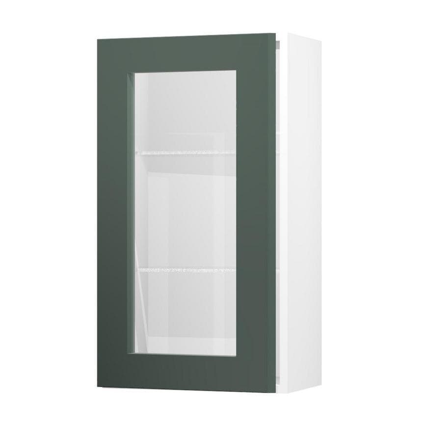 Chelford Fir Green 500 Tall Glass Door Open