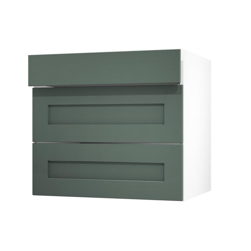 Chelford Fir Green 800 Drawer Front Open