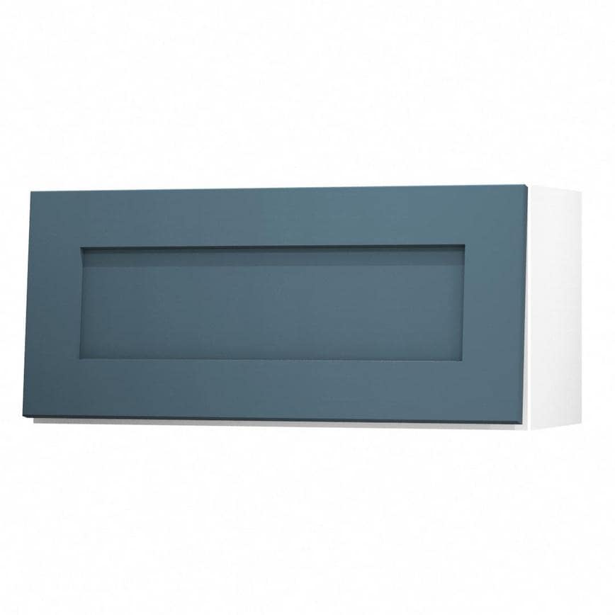 Chelford Marine Blue 800 Half Height / Pan Drawer Door Open