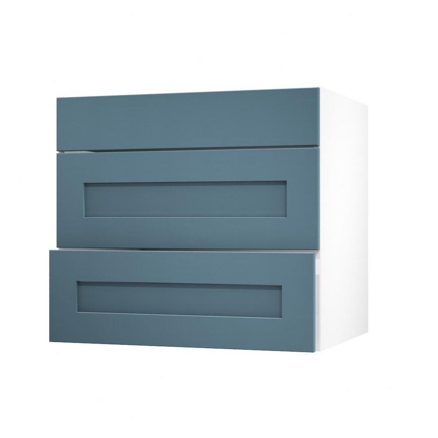 Chelford Marine Blue 800 Pan Drawer Door Open