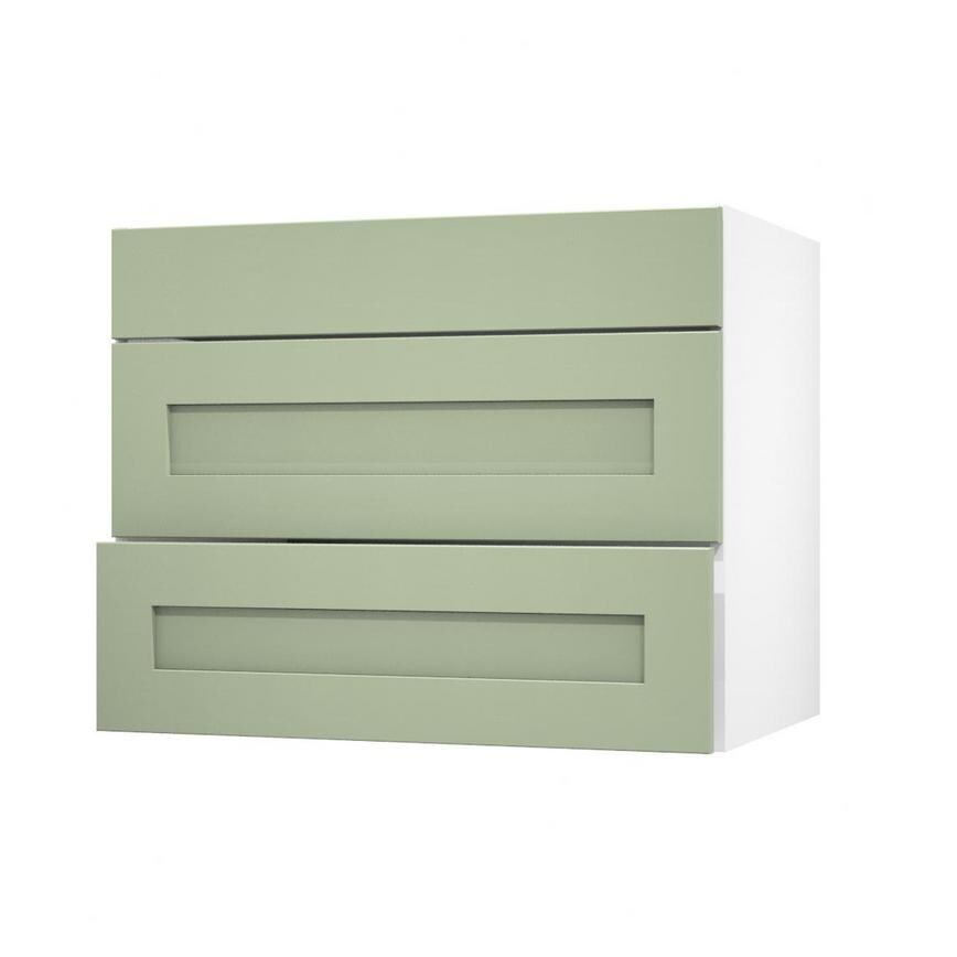 Chelford Reed Green 900 Pan Drawer Door Open