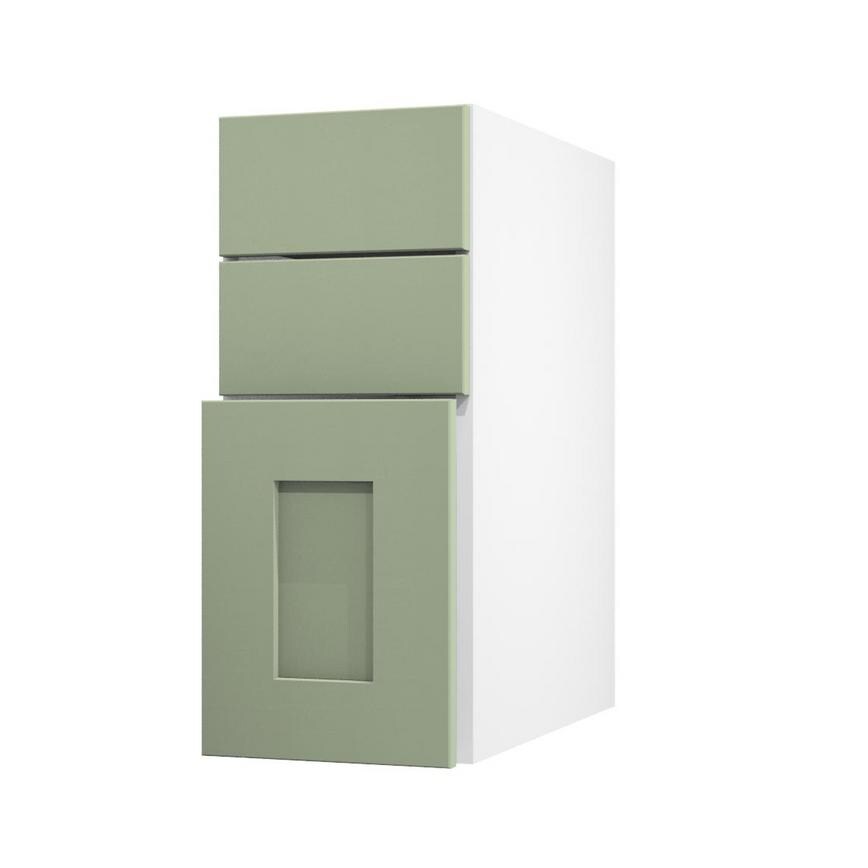 Chelford Reed Green 300 Pan Drawer Door Open