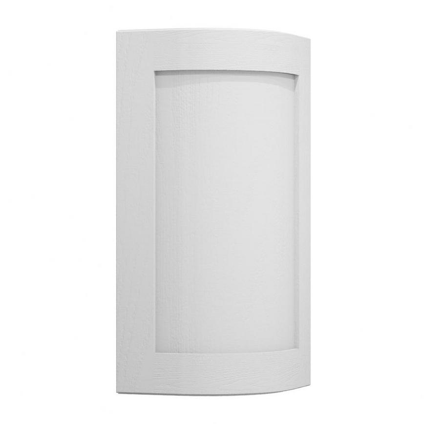 Chilcomb Dove Grey Curved Base Wall Door Open