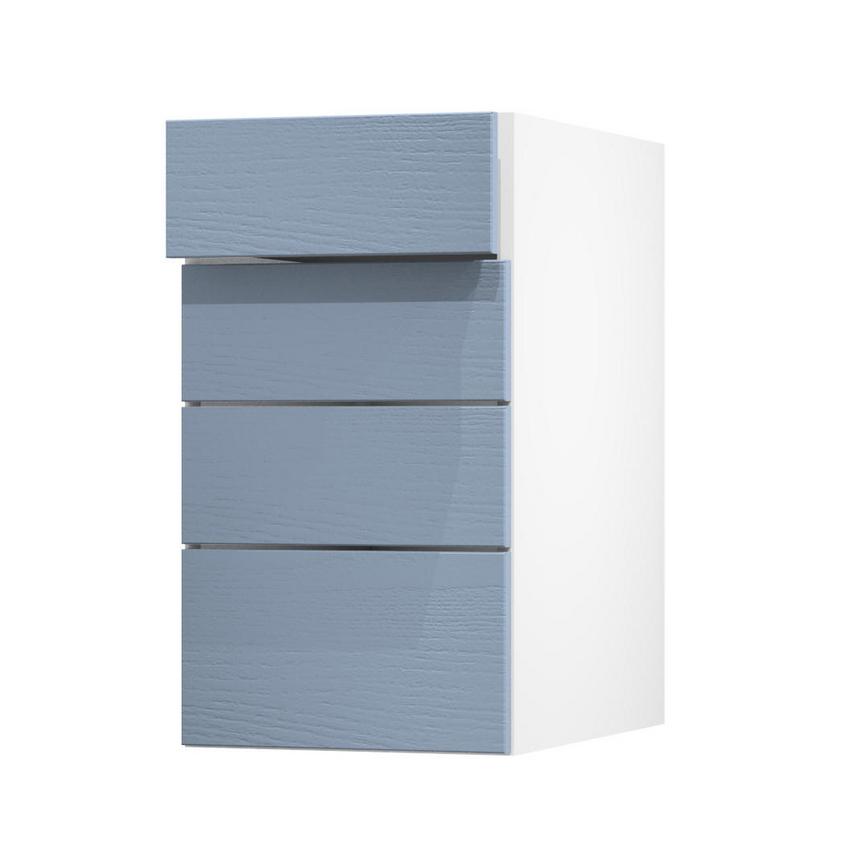 Chilcomb Dusk Blue 400 Drawer Door Open