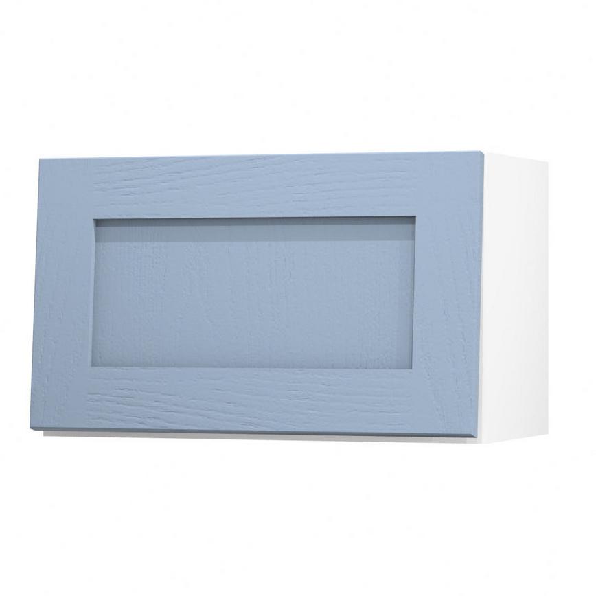 Chilcomb Dusk Blue 600 Half Height Door Open
