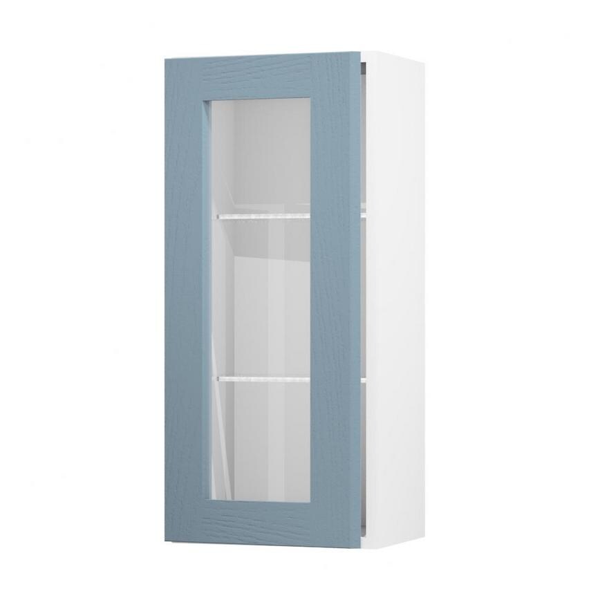 Chilcomb Dusk Blue 400 Tall Glass Door Open