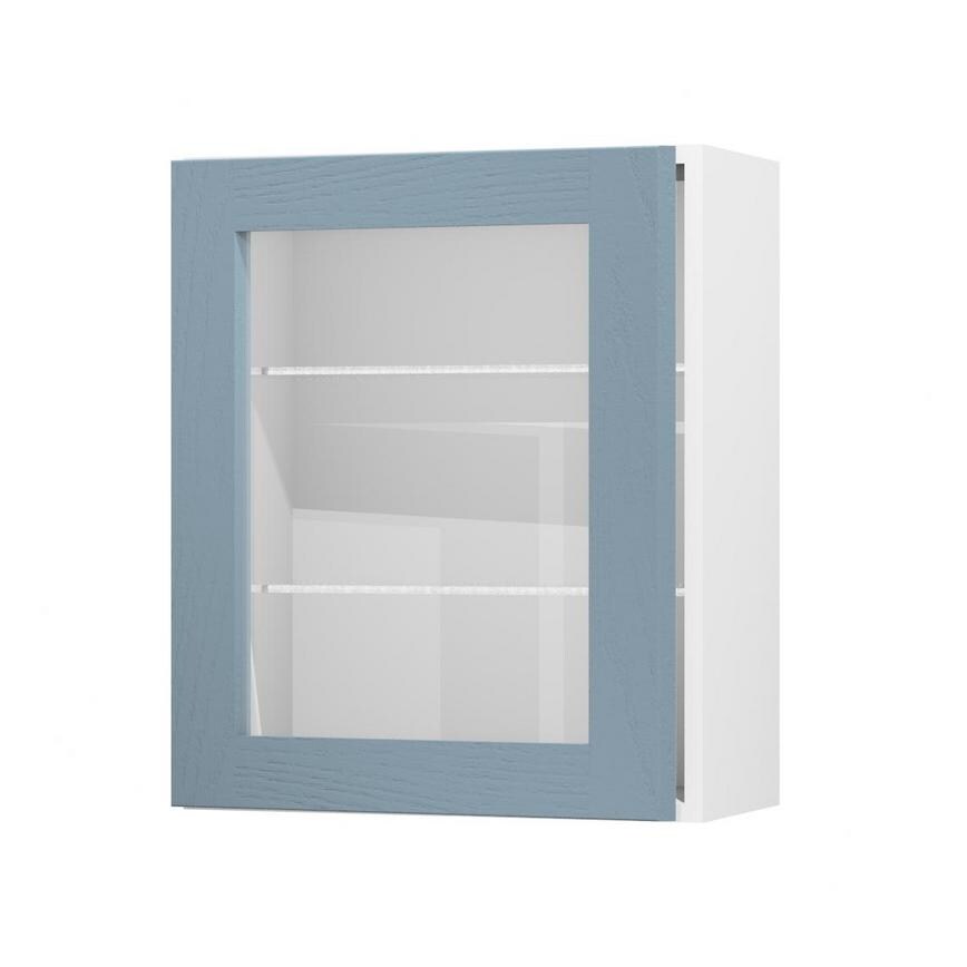 Chilcomb Dusk Blue 600 Full Height Glass Door Open