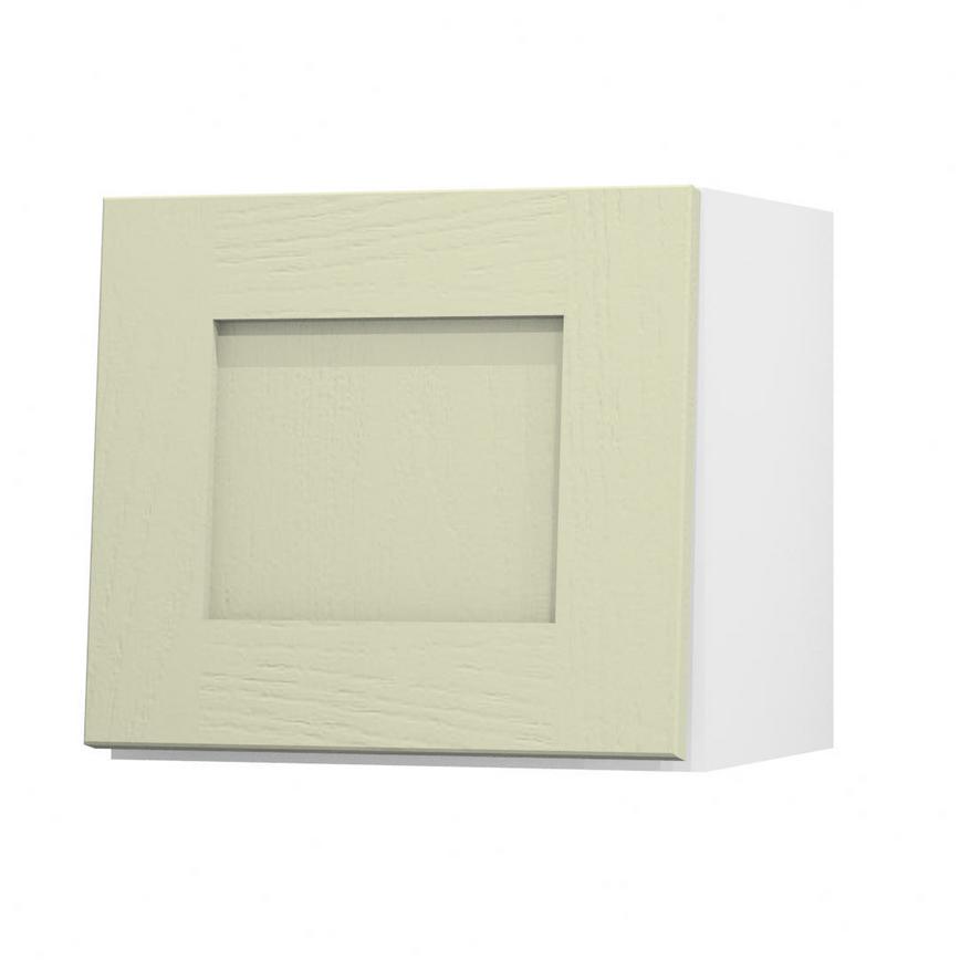 Chilcomb Sage Green 400 Half Height Door Open