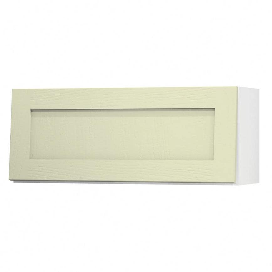 Chilcomb Sage Green 900 Half Height Door Open