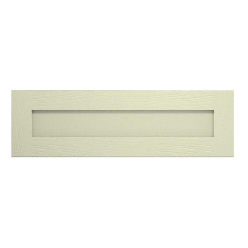Chilcomb Sage Green 900 Pan Drawer Door Cut Out