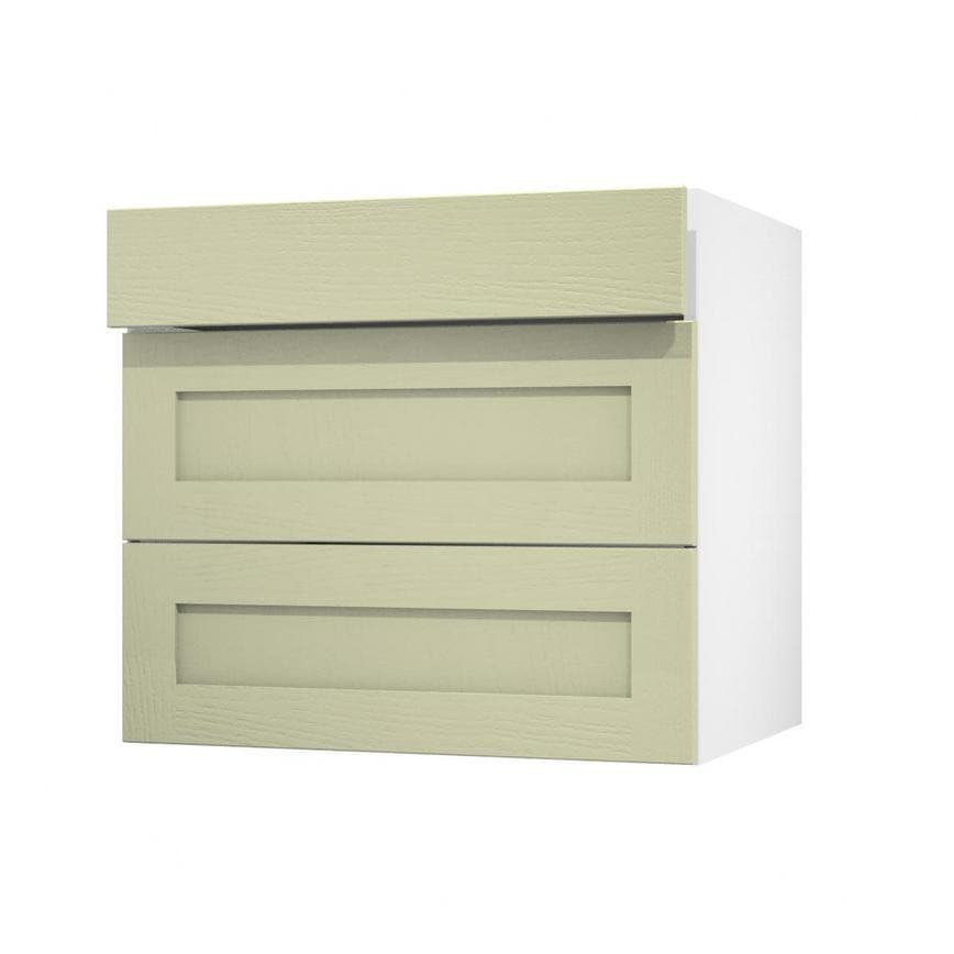 Chilcomb Sage Green 800 Drawer Front Open