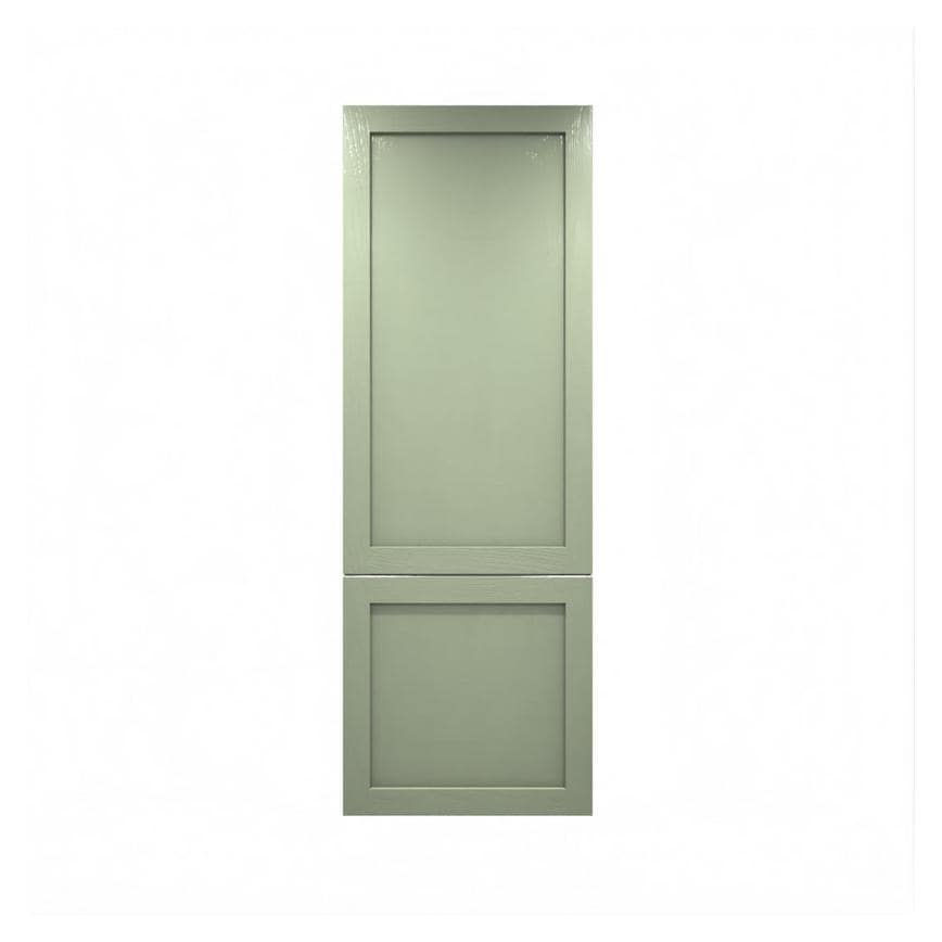 Chilcomb Grain Reed Green 750mm x 720mm Tall Larder Door Shown from the Front as a Single Door