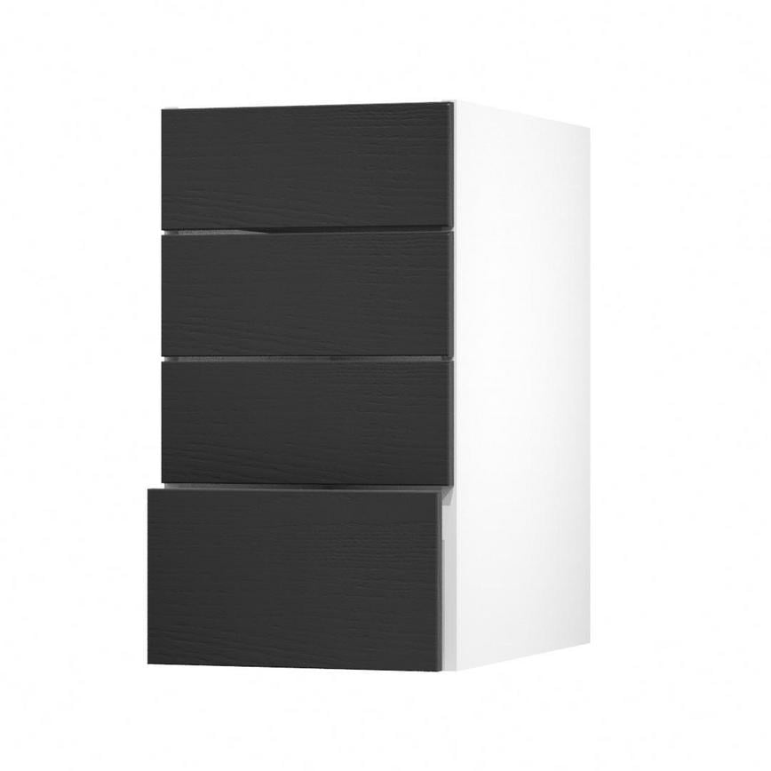 Chilcomb Charcoal 400 Deep Drawer Door Open