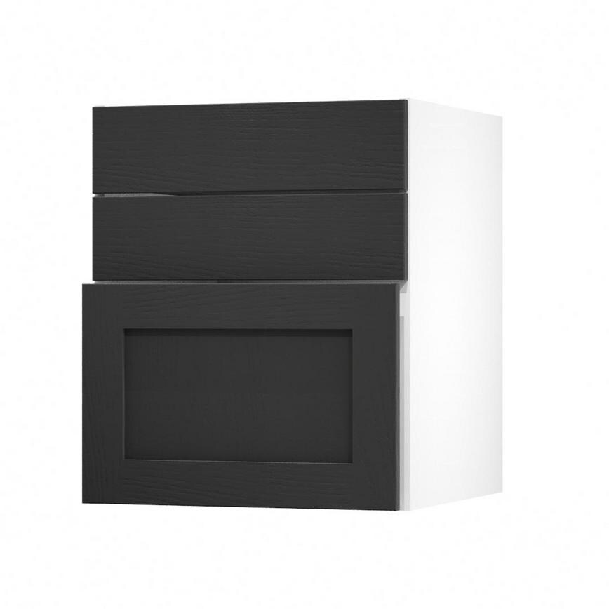 Chilcomb Charcoal 600 Hob / Pan Drawer Door Open