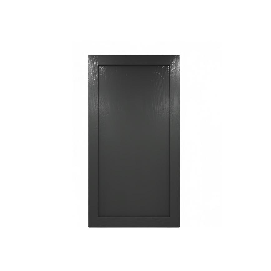 Chilcomb Grain Charcoal 750mm x 720mm Tall Larder Door Shown Closed as part of a Full Larder Unit or Fridge Freezer Tower
