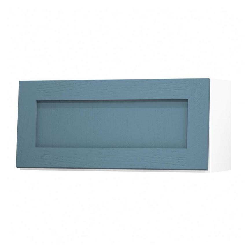 Chilcomb Marine Blue 800 Half Height / Pan Drawer Door Open