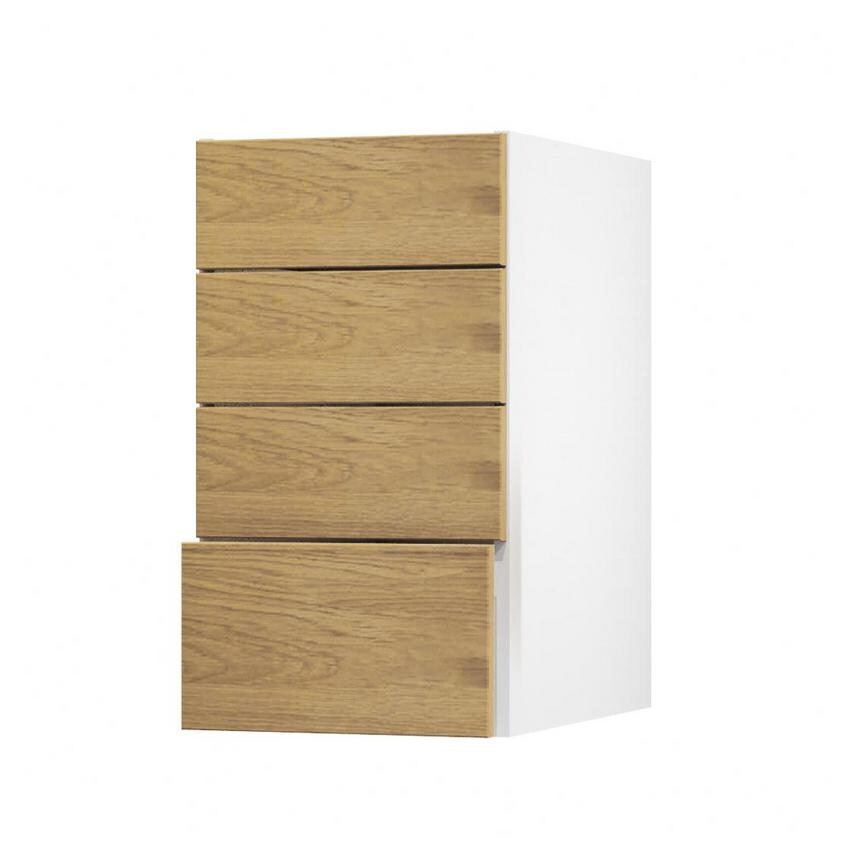 Chilcomb Oak 400 Deep Drawer Door Open