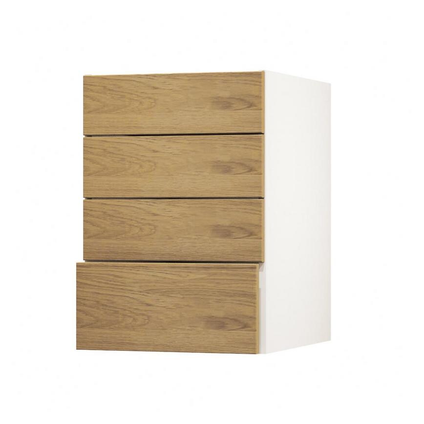 Chilcomb Oak 500 Deep Drawer Door Open