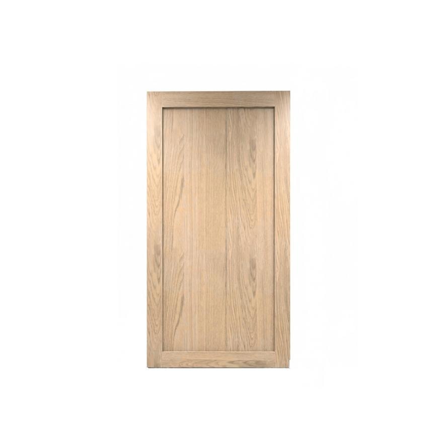 Chilcomb Grain Oak 750mm x 720mm Tall Larder Door Shown Closed as part of a Full Larder Unit or Fridge Freezer Tower