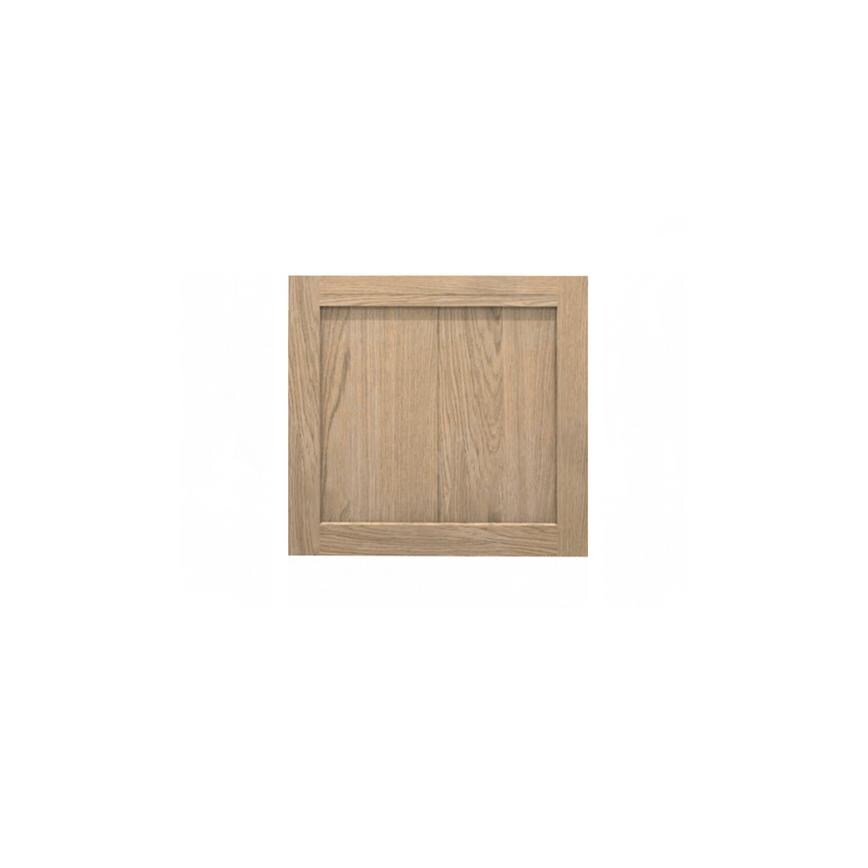 Chilcomb Grain Oak 750mm x 1400mm Tall Larder Door Shown Closed as part of a Full Larder Unit or Fridge Freezer Tower
