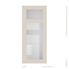 Chilcomb Linen 500 Panelled Glass Dresser Door