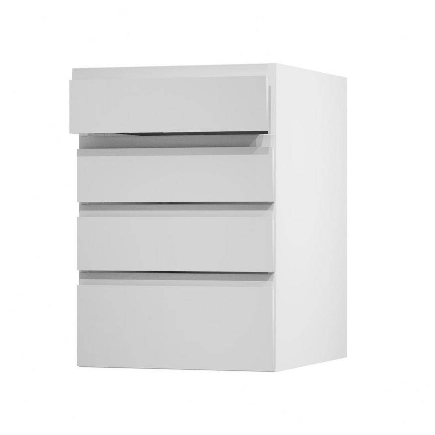 Clerkenwell Gloss Dove Grey 500 Drawer Door Open