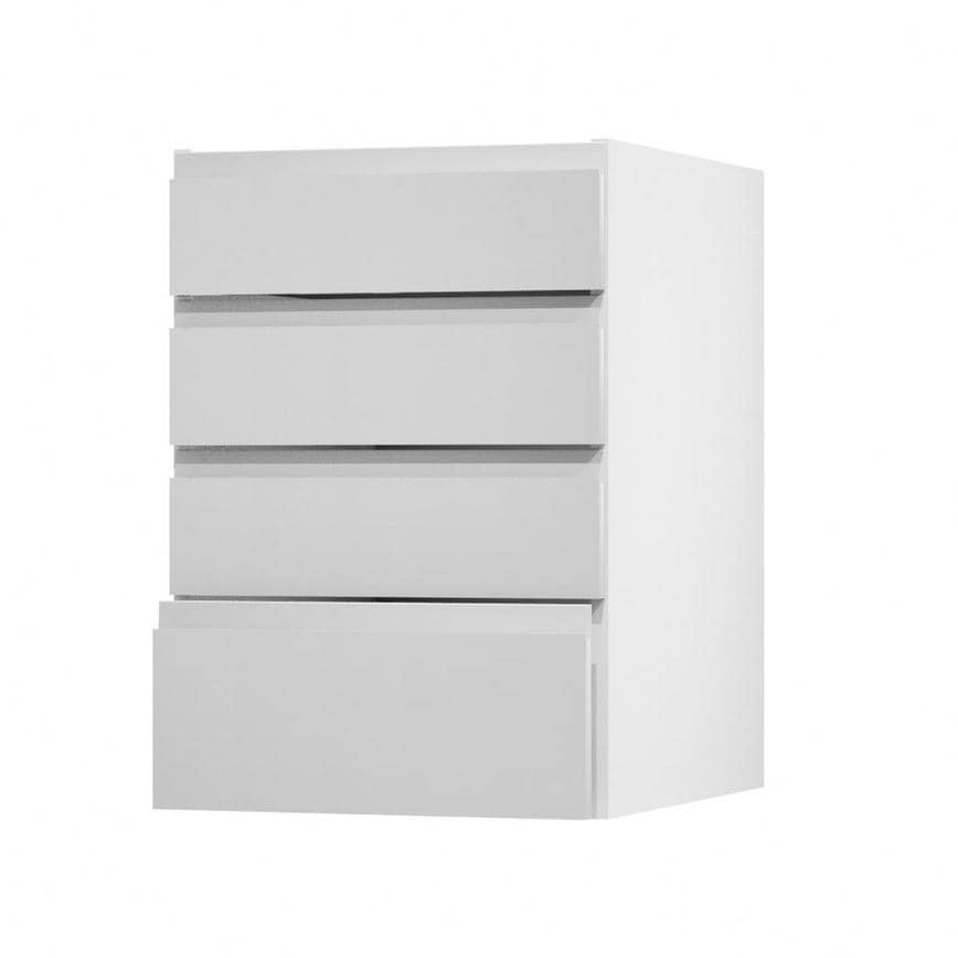 Clerkenwell Gloss Dove Grey 500 Deep Drawer Door Open