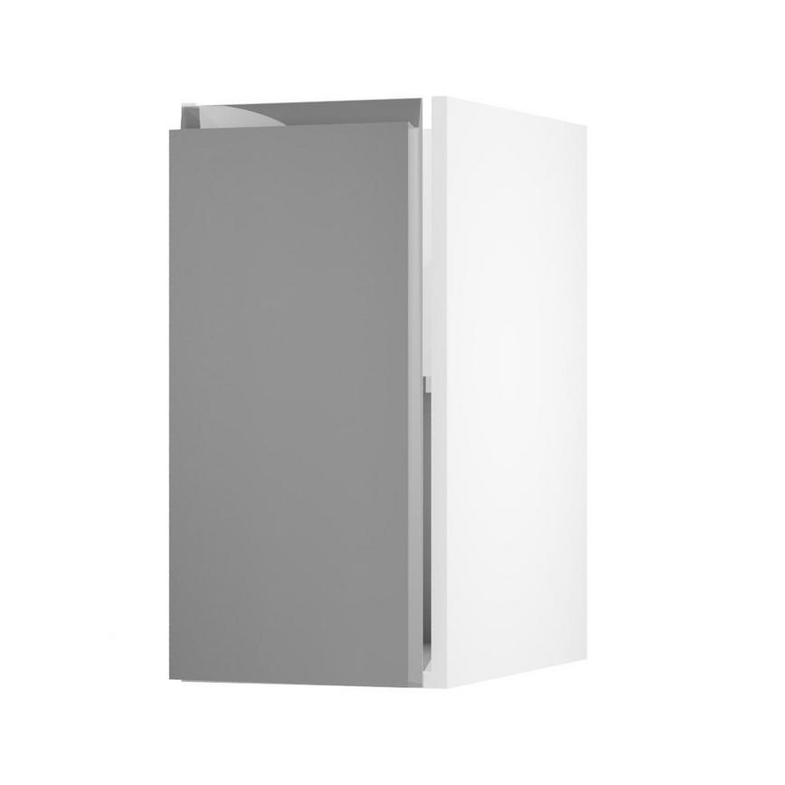 Clerkenwell Gloss Slate Grey 350 Full Height Door Open