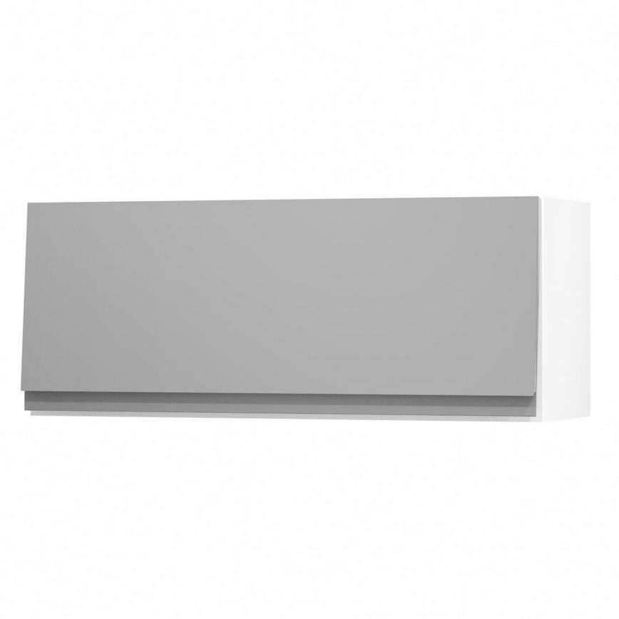 Clerkenwell Gloss Slate Grey 900 Half Height Door Open