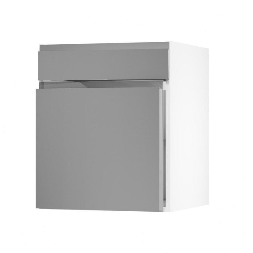 Clerkenwell Gloss Slate Grey 600 Standard Door Open