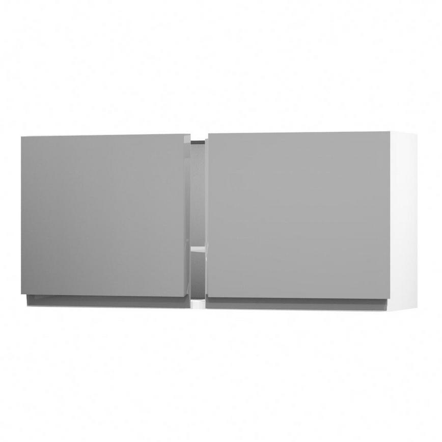 Clerkenwell Gloss Slate Grey 500 Tall Bridge Unit Door Open