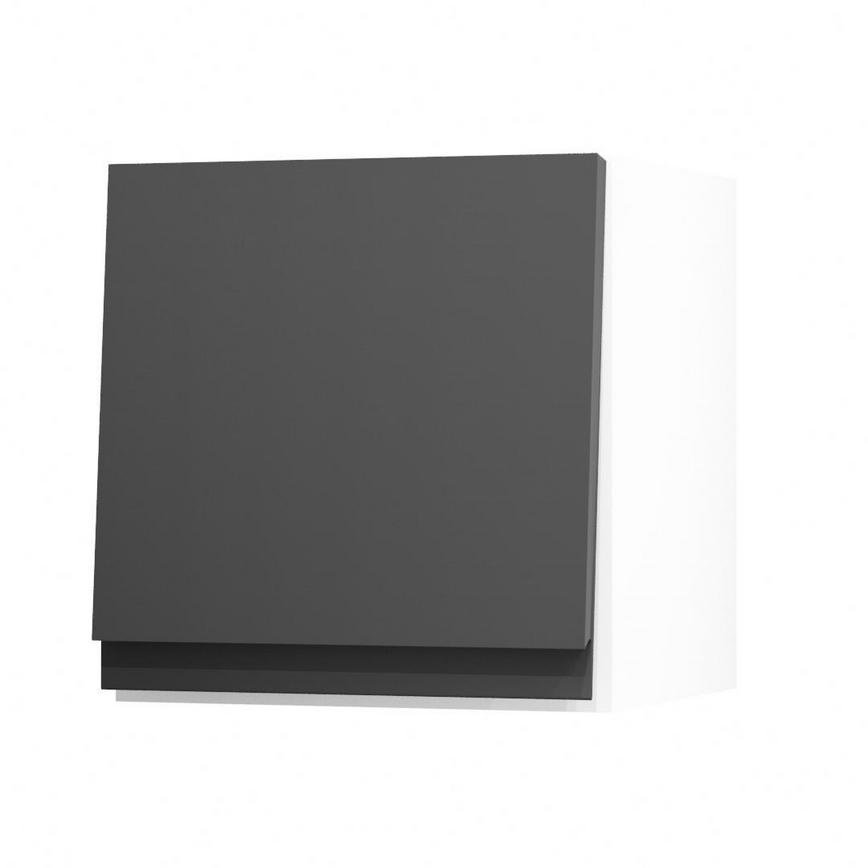 Clerkenwell Super Matt Charcoal 350 Half Height Door Open