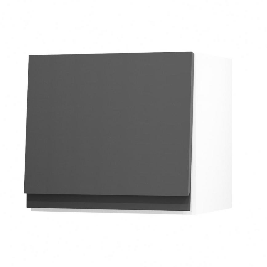 Clerkenwell Super Matt Charcoal 400 Half Height Door Open