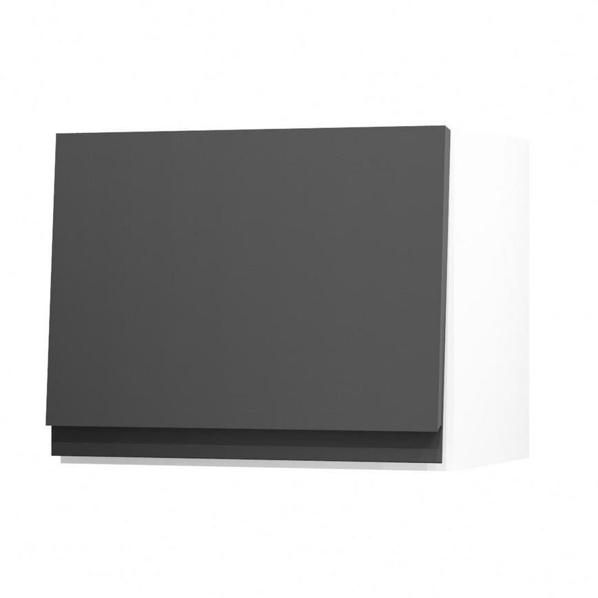 Clerkenwell Super Matt Charcoal 450 Half Height Door Open