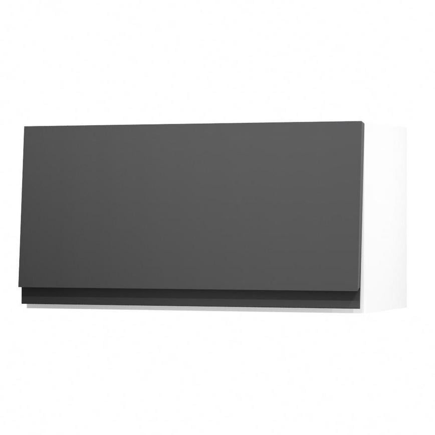 Clerkenwell Super Matt Charcoal 700 Half Height Door Open