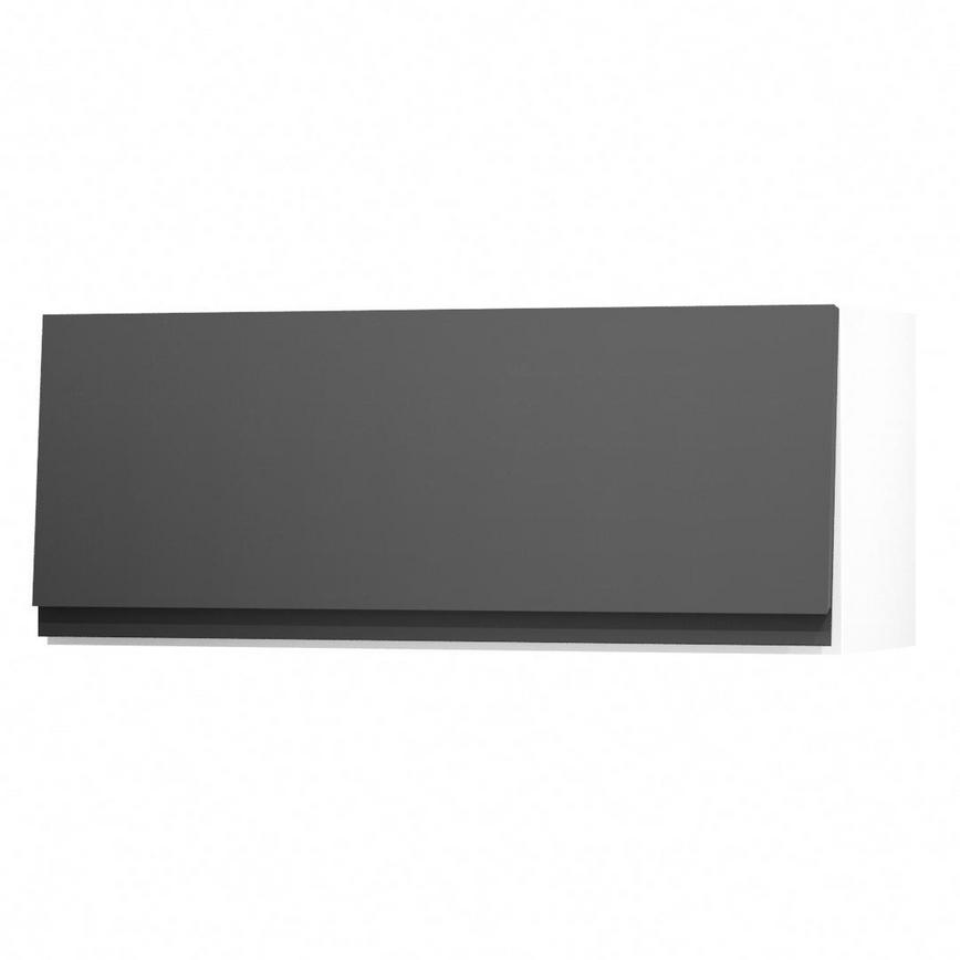 Clerkenwell Super Matt Charcoal 900 Half Height Door Open
