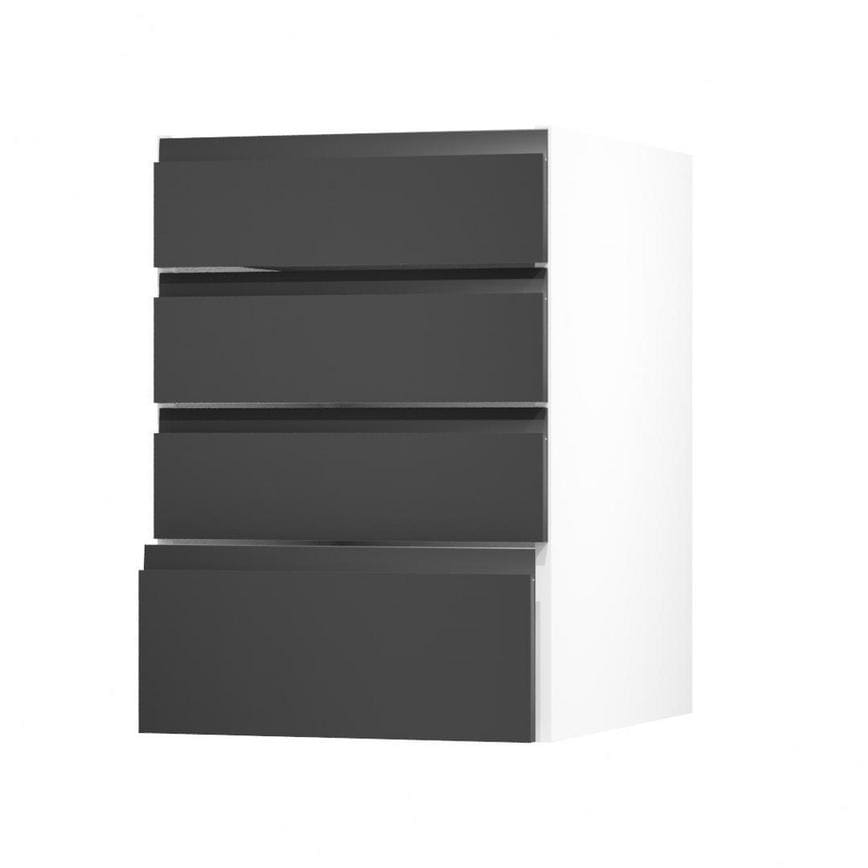 Clerkenwell Super Matt Charcoal 500 Deep Drawer Door Open