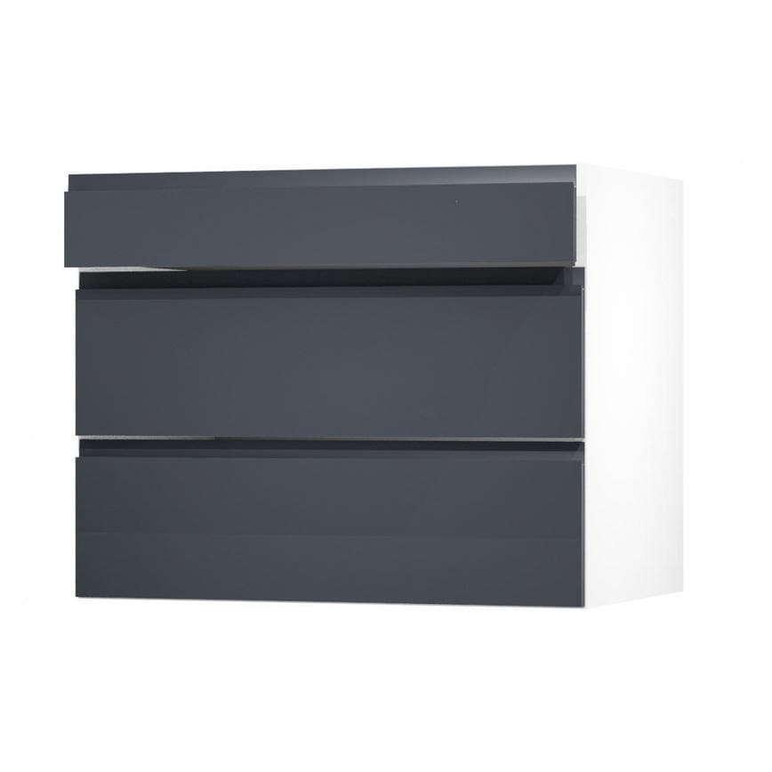 Clerkenwell Super Matt Navy 900 Drawer Door Open