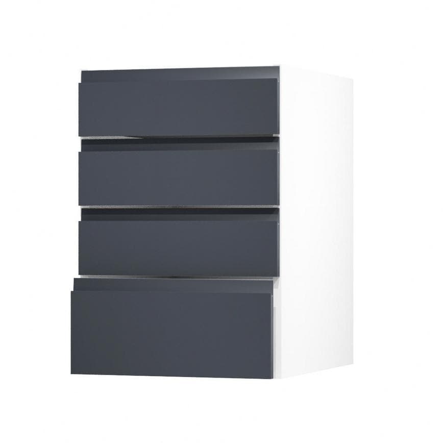 Clerkenwell Super Matt Navy 500 Deep Drawer Door Open