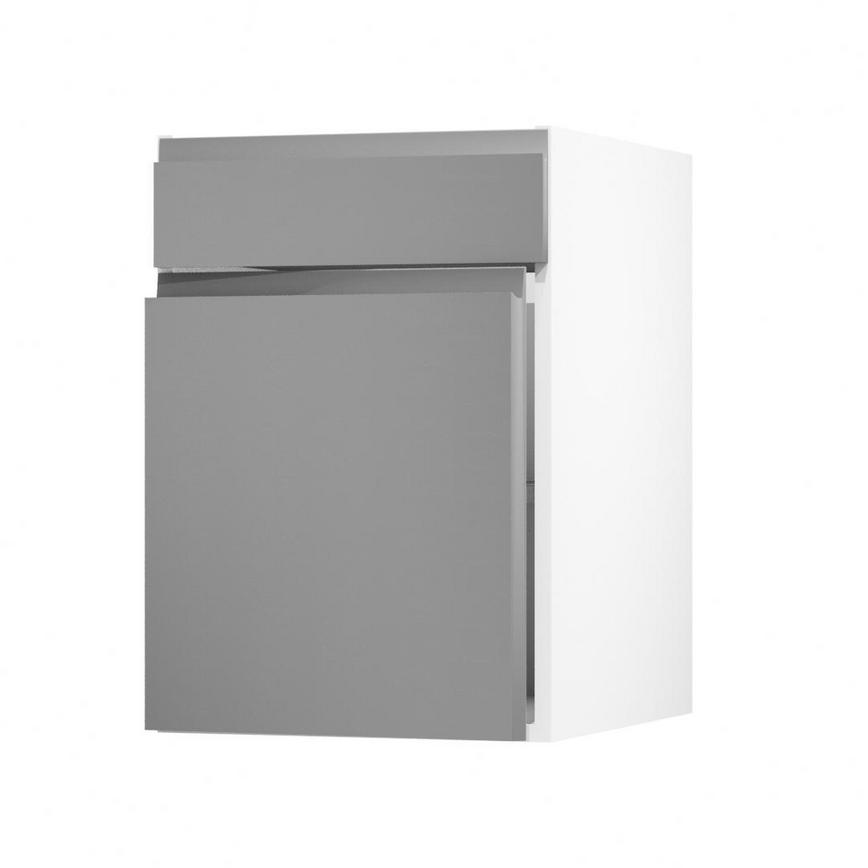 Clerkenwell Super Matt Slate Grey 500 Standard Door Open
