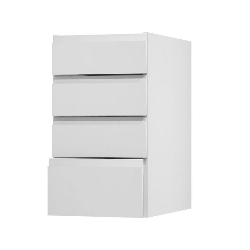 Clerkenwell Super Matt White 400 Deep Drawer Door Open